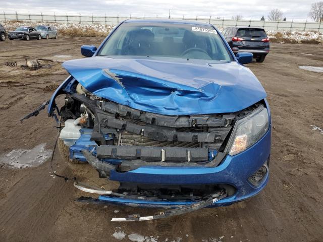 3FAHP0HG1CR441596 - 2012 FORD FUSION SE BLUE photo 5