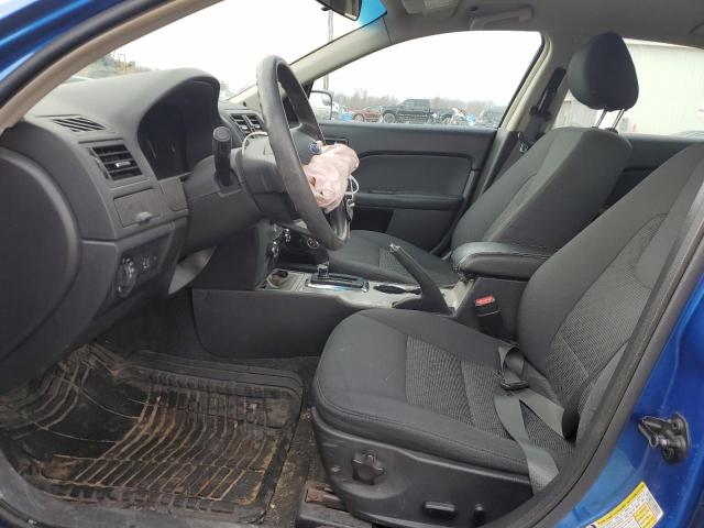 3FAHP0HG1CR441596 - 2012 FORD FUSION SE BLUE photo 7