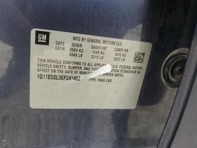 1G11E5SL3EF241462 - 2014 CHEVROLET MALIBU 2LT 蓝色 照片 12