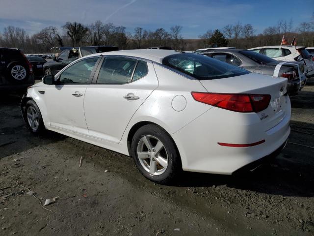 KNAGM4A71F5558244 - 2015 KIA OPTIMA LX WHITE photo 2