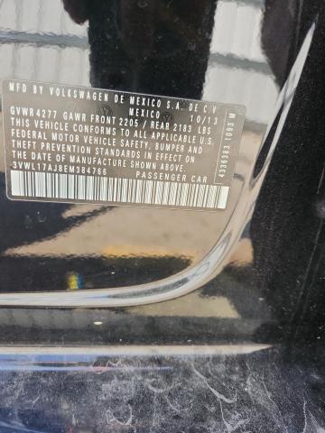 3VWL17AJ8EM384766 - 2014 VOLKSWAGEN JETTA SEL BLACK photo 12