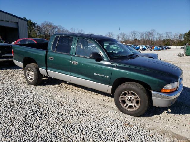 1B7HL2AN41S237953 - 2001 DODGE DAKOTA QUAD GREEN photo 4