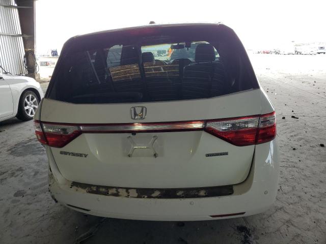 5FNRL5H90BB045846 - 2011 HONDA ODYSSEY TOURING WHITE photo 6
