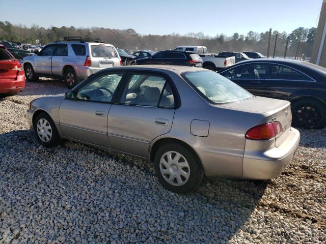 2T1BR12E41C466454 - 2001 TOYOTA COROLLA CE TAN photo 2