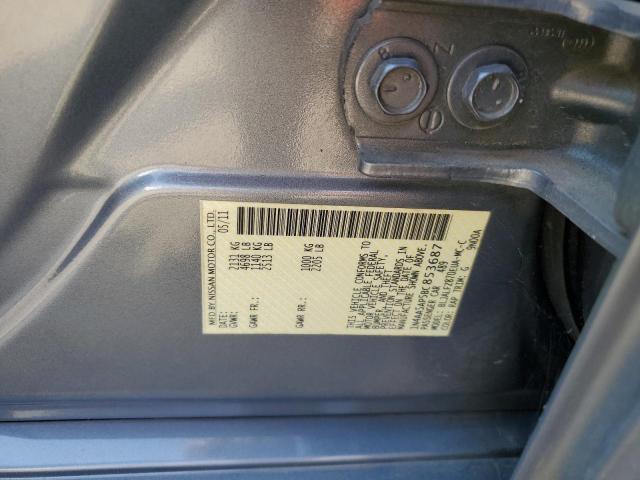 1N4AA5AP5BC853687 - 2011 NISSAN MAXIMA S BLUE photo 13