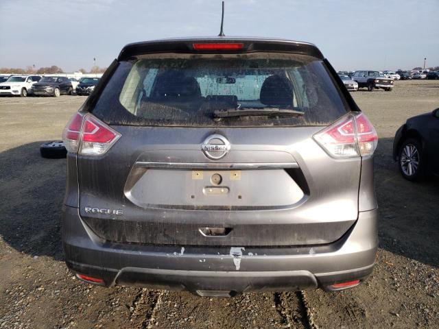 KNMAT2MT2GP691397 - 2016 NISSAN ROGUE S GRAY photo 6