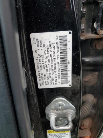 1HGCP36748A033489 - 2008 HONDA ACCORD EX 黑色 照片 12