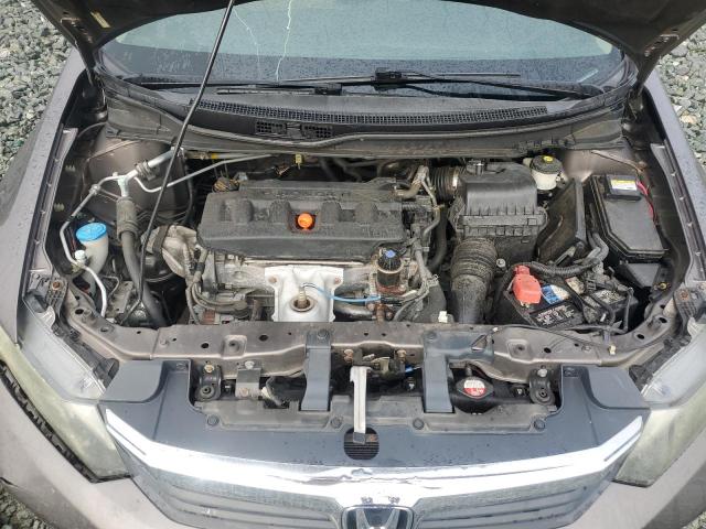 19XFB2F58CE336297 - 2012 HONDA CIVIC LX GRAY photo 11