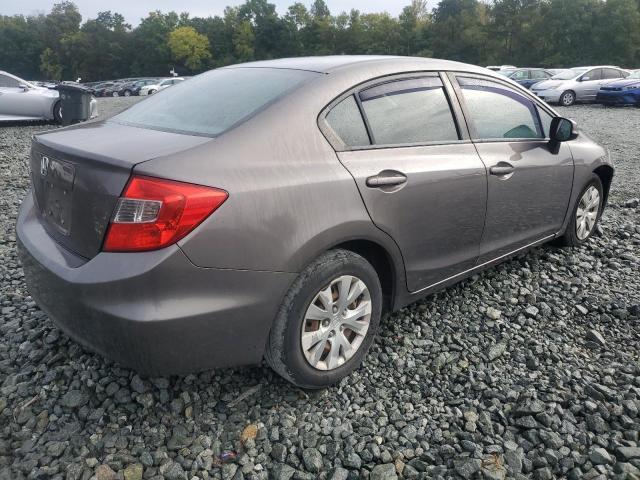 19XFB2F58CE336297 - 2012 HONDA CIVIC LX GRAY photo 3