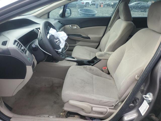 19XFB2F58CE336297 - 2012 HONDA CIVIC LX GRAY photo 7