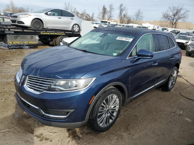 2LMPJ8LR6HBL41062 - 2017 LINCOLN MKX RESERVE BLUE photo 1