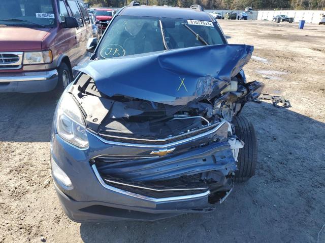 2GNALCEK4H6161680 - 2017 CHEVROLET EQUINOX LT BLUE photo 5