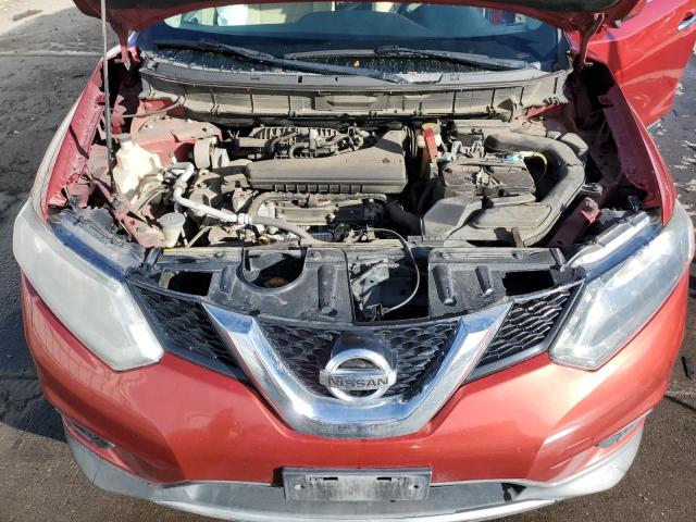 KNMAT2MV2GP672656 - 2016 NISSAN ROGUE S RED photo 12