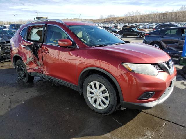 KNMAT2MV2GP672656 - 2016 NISSAN ROGUE S RED photo 4