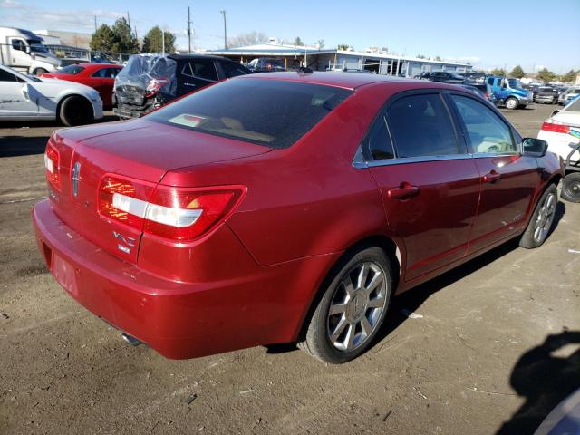 3LNHM28T58R608332 - 2008 LINCOLN MKZ MAROON photo 3