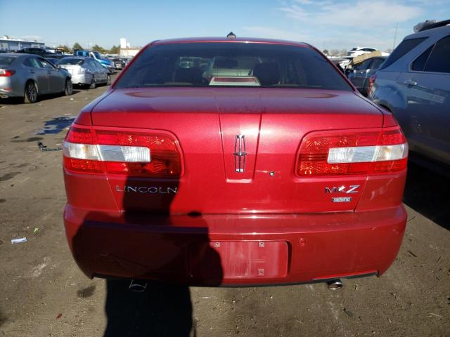 3LNHM28T58R608332 - 2008 LINCOLN MKZ MAROON photo 6