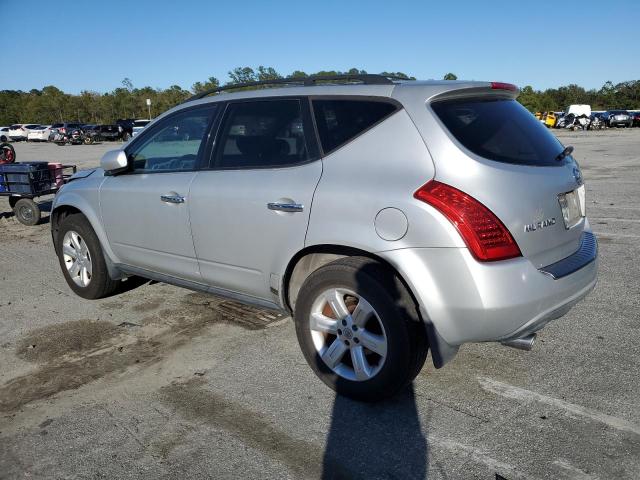 JN8AZ08T46W410531 - 2006 NISSAN MURANO SL SILVER photo 2