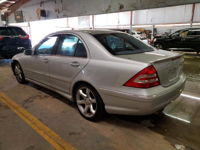 WDBRF52H97F907857 - 2007 MERCEDES-BENZ C 230 SILVER photo 2