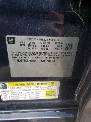 1G1ZC5E06CF270011 - 2012 CHEVROLET MALIBU 1LT 蓝色 照片 12