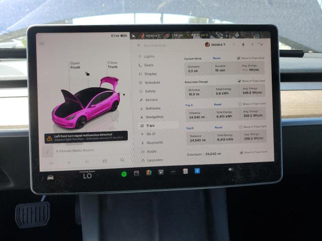 5YJ3E1EA1PF476517 - 2023 TESLA MODEL 3 蓝色 照片 9