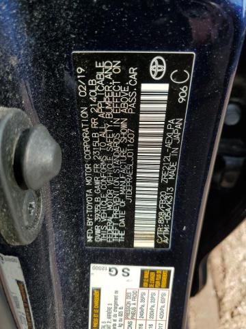 JTDEPRAE5LJ011607 - 2020 TOYOTA COROLLA LE ლურჯი ფოტო 12