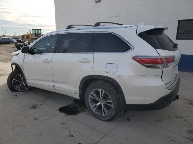 5TDJKRFH2GS294900 - 2016 TOYOTA HIGHLANDER XLE WHITE photo 2