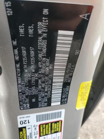 5TDYK3DC2FS687328 - 2015 TOYOTA SIENNA XLE BEIGE photo 13