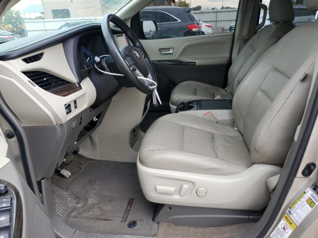 5TDYK3DC2FS687328 - 2015 TOYOTA SIENNA XLE BEIGE photo 7