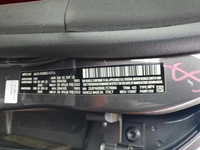 ZASPAKBN8L7C76994 - 2020 ALFA ROMEO STELVIO TI CHARCOAL photo 13