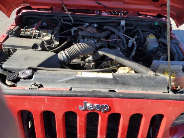 1J4GB39197L136393 - 2007 JEEP WRANGLER X RED photo 11