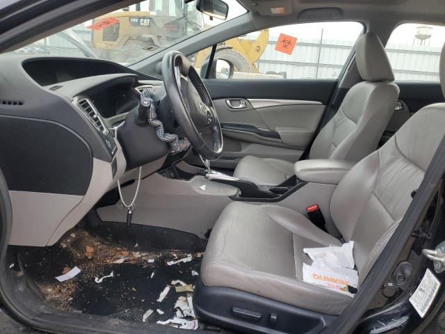 2HGFB2F94EH503136 - 2014 HONDA CIVIC EXL შავი ფოტო 7