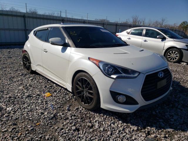 KMHTC6AE0FU233312 - 2015 HYUNDAI VELOSTER TURBO WHITE photo 4