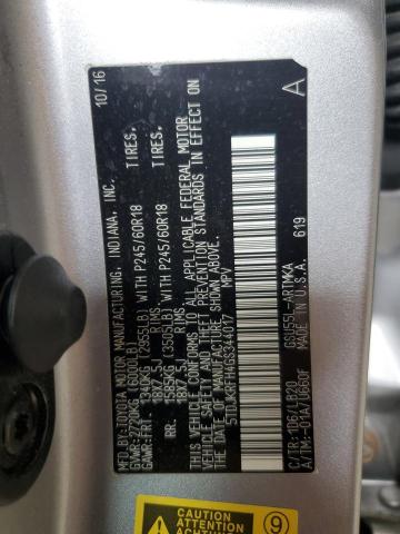 5TDJKRFH4GS344017 - 2016 TOYOTA HIGHLANDER XLE 银色 照片 13