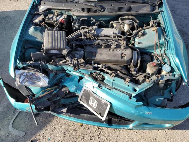 2HGEH2466RH516690 - 1994 HONDA CIVIC DX TURQUOISE photo 11