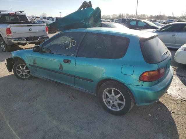 2HGEH2466RH516690 - 1994 HONDA CIVIC DX TURQUOISE photo 2