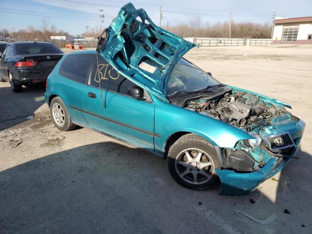 2HGEH2466RH516690 - 1994 HONDA CIVIC DX TURQUOISE photo 4