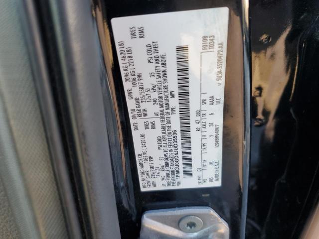 1FMCU0GD4JUD35536 - 2018 FORD ESCAPE SE Schwarz Foto 12