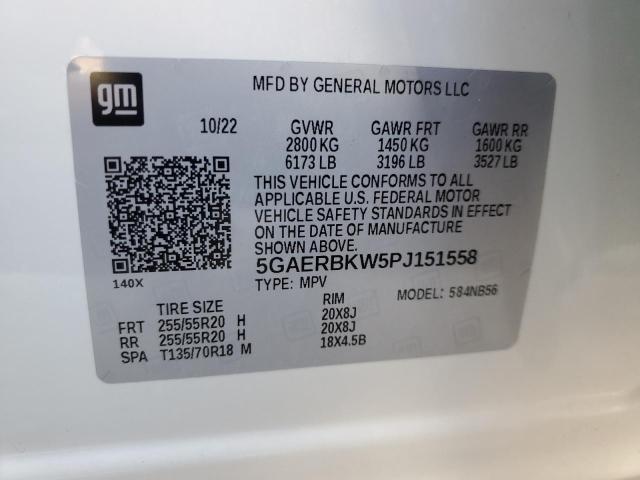 5GAERBKW5PJ151558 - 2023 BUICK ENCLAVE ESSENCE 白色 照片 13