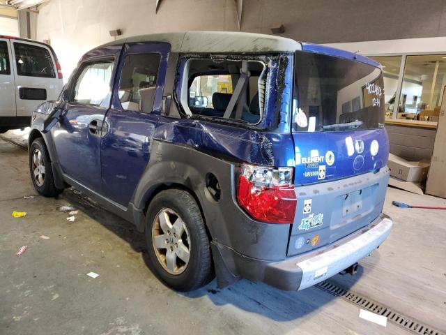 5J6YH27584L008418 - 2004 HONDA ELEMENT EX BLUE photo 2