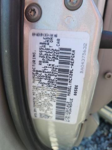 4T1BF28B41U143791 - 2001 TOYOTA AVALON XL SILVER photo 12