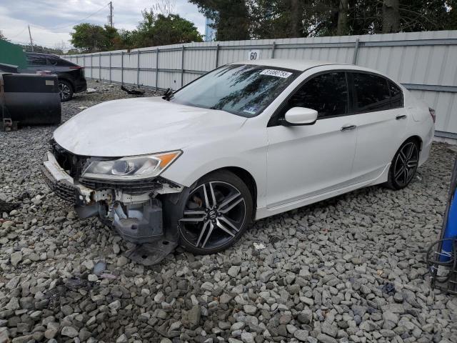 1HGCR2F67HA013863 - 2017 HONDA ACCORD SPORT Weiß Foto 2