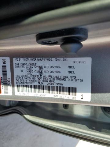 5TFCZ5AN7MX258877 - 2021 TOYOTA TACOMA DOUBLE CAB Gümüş foto 13