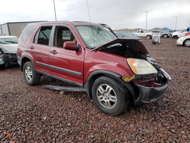 JHLRD78802C001555 - 2002 HONDA CR-V EX BURGUNDY photo 4