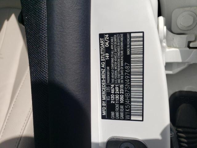 W1K5J4HB7SN497687 - 2025 MERCEDES-BENZ CLA 250 4MATIC WHITE photo 12