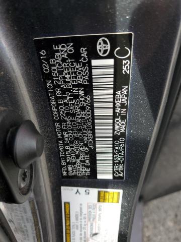 JTDKBRFUXG3009766 - 2016 TOYOTA PRIUS 灰色 照片 13