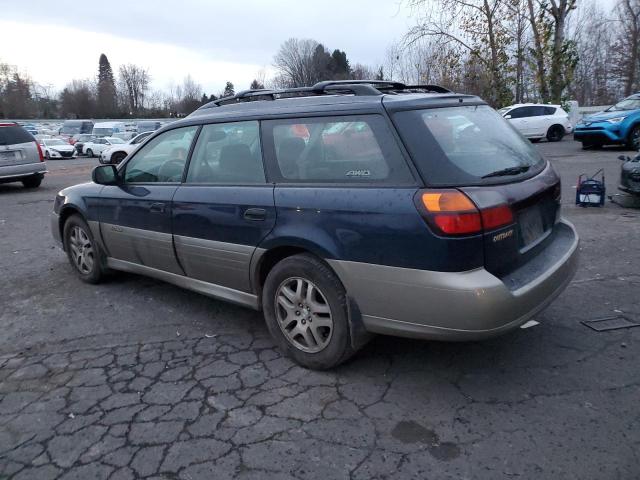 4S3BH675637657421 - 2003 SUBARU LEGACY OUTBACK AWP BLUE photo 2