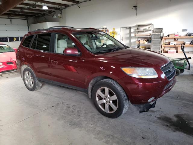 5NMSH73E19H296130 - 2009 HYUNDAI SANTA FE SE MAROON photo 4