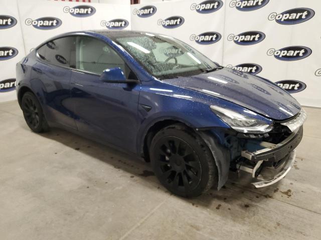 7SAYGDEE0NF481230 - 2022 TESLA MODEL Y Mavi fotoğraf 4