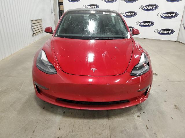 5YJ3E1EA3NF372236 - 2022 TESLA MODEL 3 RED photo 5