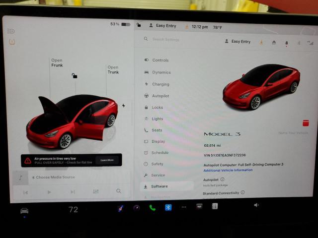 5YJ3E1EA3NF372236 - 2022 TESLA MODEL 3 RED photo 9